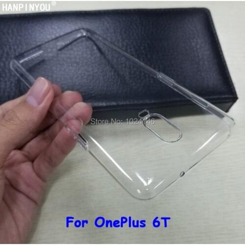 For OnePlus 6T One Plus 1+ 6T 6.4" New Slim Crystal Transparent Hard PC Back Protective Case Cover Protection Skin Shell