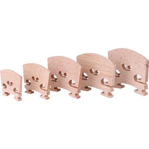 High Hardness Timber Maple Violin Bridges Wooden Decorative Pattern Violin Bridge Musical Instrument Accessories