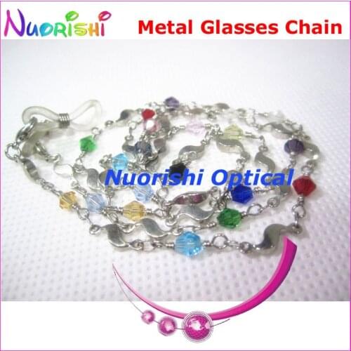 6pcs Beautiful Metal Sunglasses Eyewear Glasses Spectacle Sungass Eyeglasses Cord Chain Strap Lanyard free shipping L533