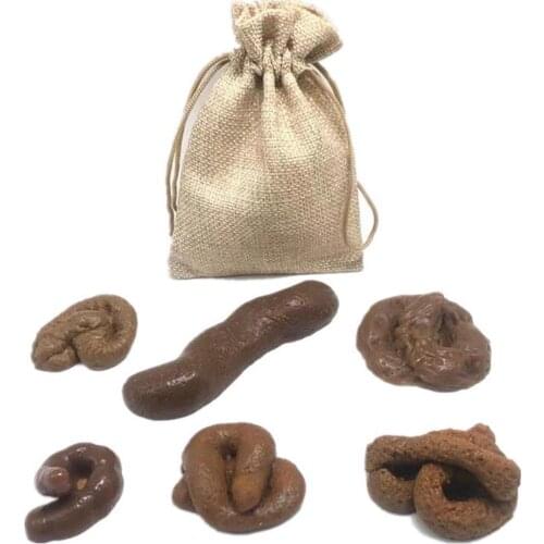 HOT Realistic Shit Gift Funny Toys Fake Poop Piece Of Shit Prank Antistress Gadget Squish Toys Joke Tricky Toys Turd Mischief