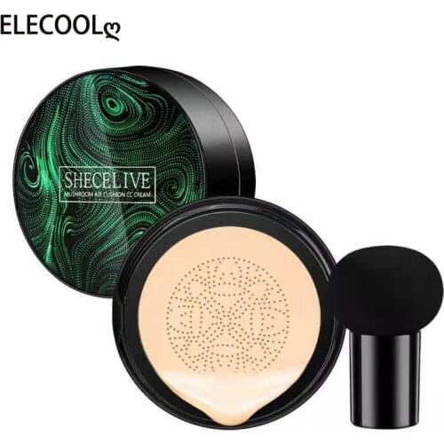 ELECOOL Mushroom Head Make Up Air Cushion Moisturizing Foundation Air-permeable Natural Brightening Makeup BB Crea