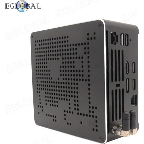 Eglobal 10th Generation Nuc Intel i7 10750H i9 9880H Xeon2286M Mini PC 2 Lans Win10 2 * DDR4 2 * NVME Gaming Desktop PC 4K DP HD