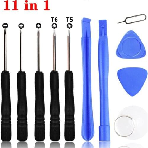 11in 1 Mobile Phones Opening Screen Pry Tools Repair Kit Mini Screwdrivers telephone Tools Set For iPhone Android Huawei Samsung
