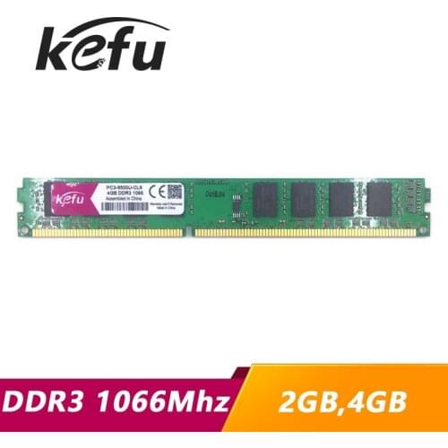 KEFU RAM DDR3 2GB 4GB 1066 1066mhz PC3-8500U PC3-8500 Desktop Computer PC RAM Memory Memoria DIMM 2G 4G