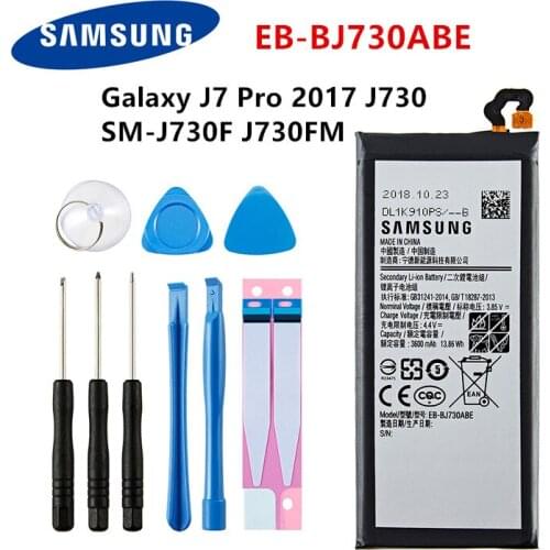 SAMSUNG Orginal EB-BJ730ABE 3600mAh Battery For Samsung Galaxy J7 Pro 2017 SM-J730 SM-J730FM J730F/G J730DS J730GM J730K +Tools