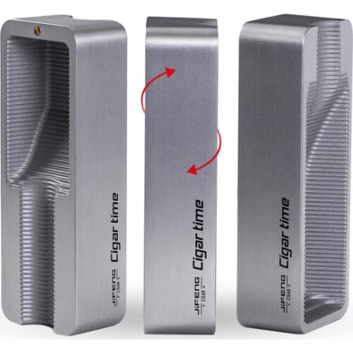 New 1pcs Metal Double Sided CIGAR ASHTRAY portable household Cigarette ashtray aluminum ash tray Travel jf048