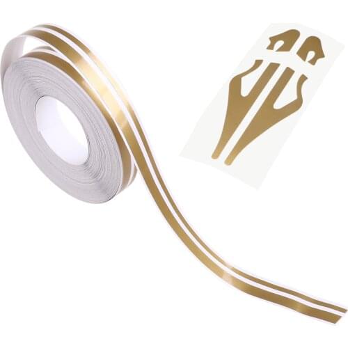 Pinstripe Tape Decal Steamline Pinstripetape for Cars (Gold)