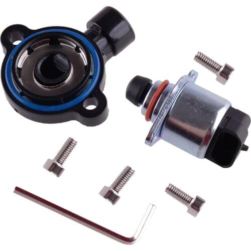 Car Throttle Position Sensor TPS & Idle Air Control IAC Set Fit For LS1 LS2 LS3 LS6 LS7 LSX GM Holden 4 bolt intake manifold