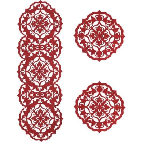 Luxury Star Velvet Salon Kit 3 Part Burgundy