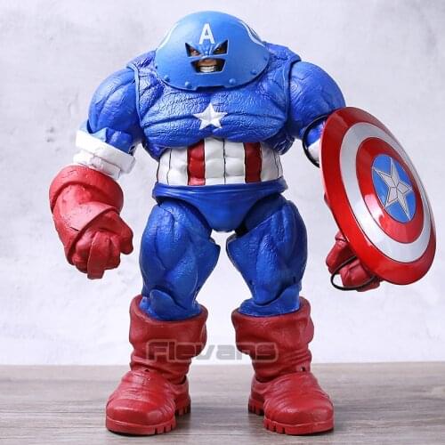 Select DST X-Men Juggernaut Captain America Custom 9" Loose Action Figure Collectible Model Toy