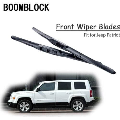 BOOMBLOCK 2PCS High Quality Front Windshield Wiper Blades For Jeep Patriot MK74 2016 2015-2007 Accessories