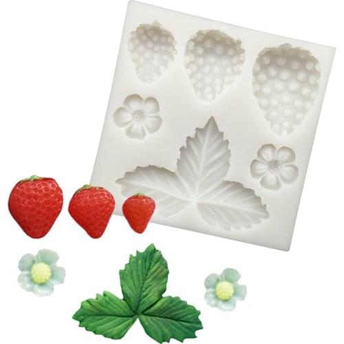 Strawberry Silicone Cake Baking Mold Sugarcraft Chocolate Cupcake Resin Tools Fondant Decorating Tools