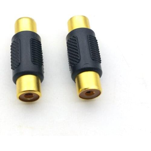 RCA Phono Coupler Female to Female Audio Video Connector Adaptor GOLD