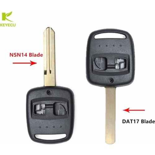 KEYECU Replacement New Uncut Remote Key Shell Case Fob 2Button for Subaru Legacy Forester Impreza Outback 2000-2003 (Shell Only)