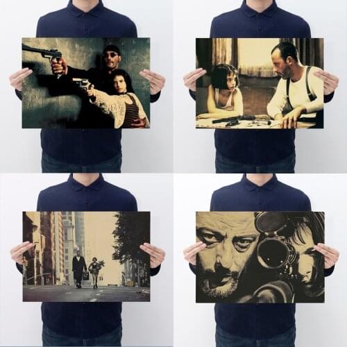 The famous Hollywood classic movie this killer is not too cold character poster, Lyon and Matilda bar cafe home decoration