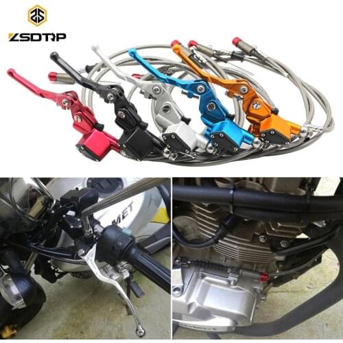ZSDTRP 1200mm Colorful Motorcycle Hydraulic Clutch Master Cylinder Rod Fit ATV Motocross Pit Bike Spare Parts 125cc 150cc 250cc