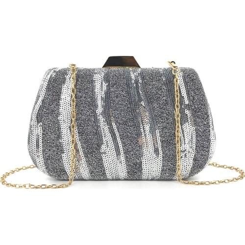 2021 fashion Sequin Evening Bag Womens Luxury Clutch Handbag purse shining bride wallet Party Prom Blingbling Wedding bag blue