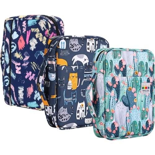 216 Slots Large Capacity Pencil Bag Case Organizer Cosmetic Bag for Colored Pencil Watercolor Pen Markers Gel Pens for Gifts