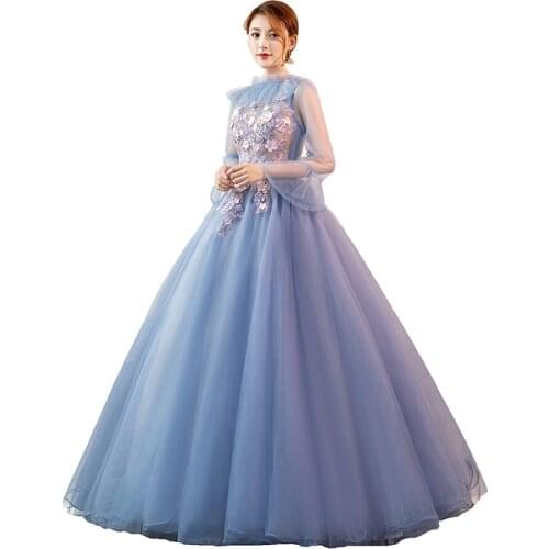 Freeship long sleeve ruffled ball gown Renaissance Gown queen Victorian/Marie Antoinette Belle