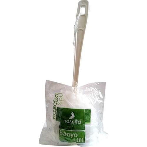 Bath Shower Fiber Handle White