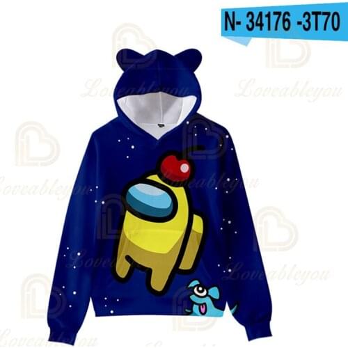 Children Game Hoodie Kids Cartoon 3D Printed Sweatshirt Boys Girls Pullover Harajuku Sudadera Autumn Winter Tops