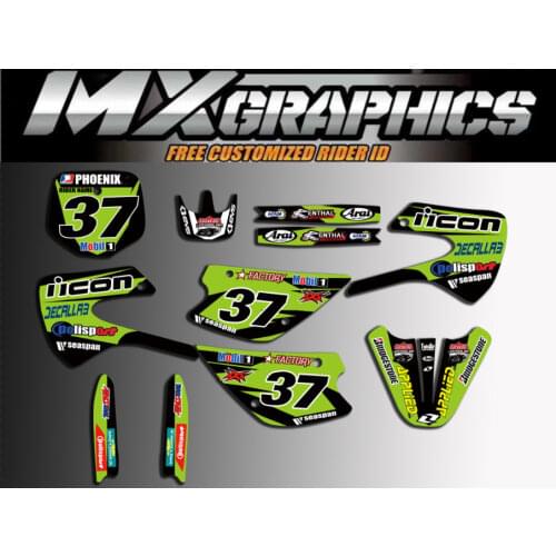 KX 85/100 Graphics Delcas Stickers FOR KAWASAKI KX85 KX100 1998 1999 2000 2001 2002-2005 2006 2007 2008 2009 2010 2011 2012 2013