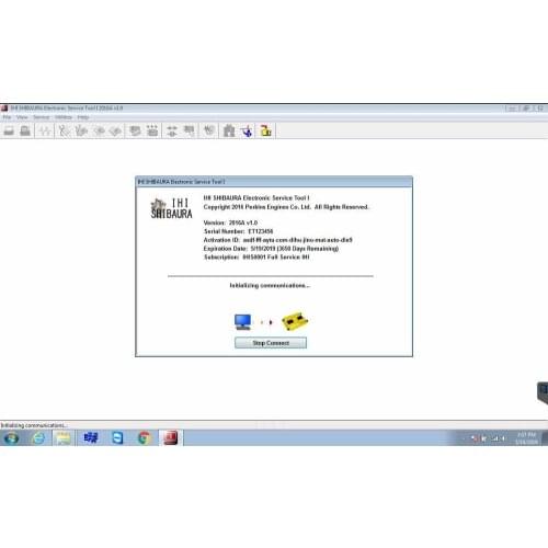 IHI SHIBAURA Electronic Service Tool I 2016A