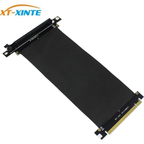 PCI Express x16 to PCIE x16 Male to Female Graphics Card Riser PCI E PCIE3.0 PCI-E 16x Ribbon Extension Cable for Mining
