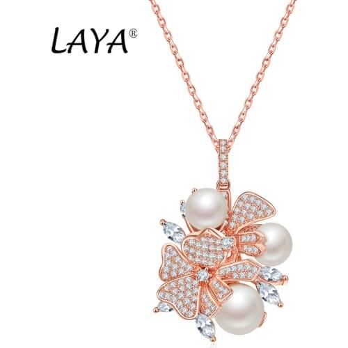 925 Sterling Silver Fashion New Style High Quality Zircon Shell Pearl Earrings Ring Necklace Set Womens Wedding Party Jewelry