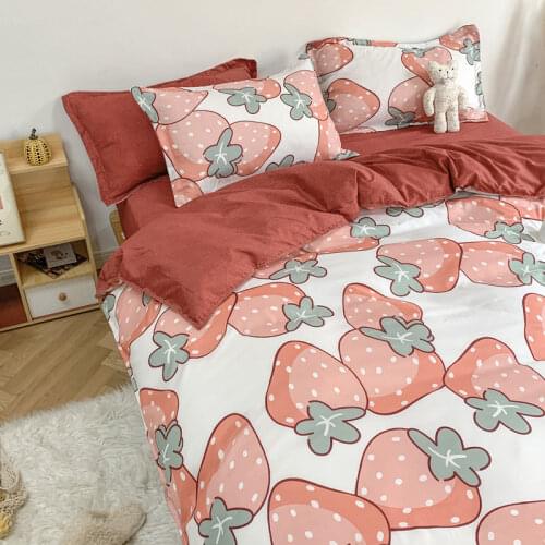 Cartoon Printed Bed Cover Set Kids Girl Boy Duvet Cover Adult Child Bed Sheets And Pillowcases Comforter Bedding Set