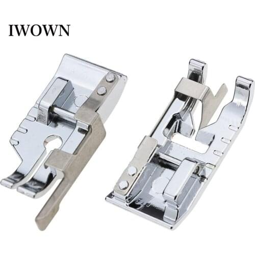 2/4pc Stitch in Ditch Foot 1/4'' Quilting Patchwork Sewing Machine Presser Foot with Edge Guide for All Low Shank Sewing Machine