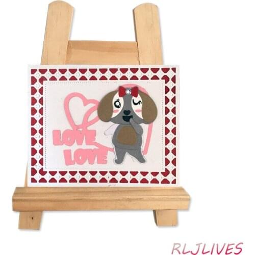 Cute Dog Metal Cutting Dies Stencils for Scrapbooking Stamp/photo album Decorative Embossing DIY Paper Cards