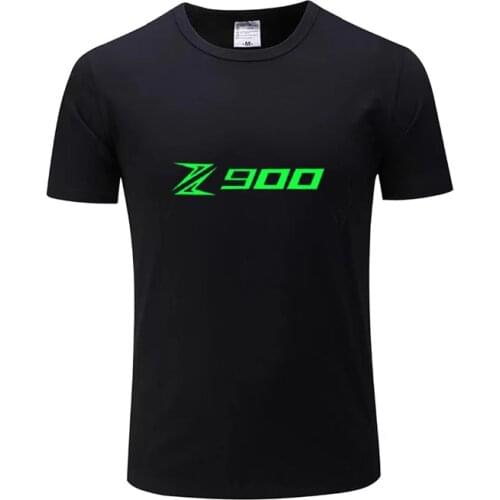 For KAWASAKI z900 Z900 Z 900 T Shirt Men New LOGO T-shirt 100% Cotton Summer Short Sleeve Round Neck Tees Male