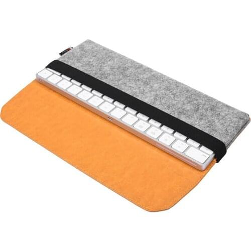 New Waterproof PU with Felt Keyboard Dust Cover Case Storage Bag Applicable Apple Magic2 Keyboard FC133