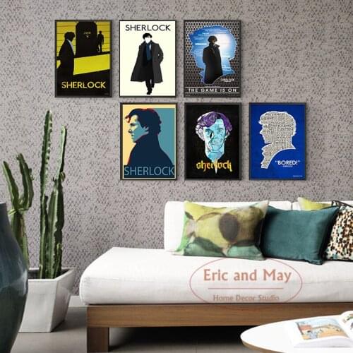 Sherlock Tv Series Posters And Prints Vintage Decor Picture Canvas Painting Hot Modern Style Aesthetic Room Decor Affiche