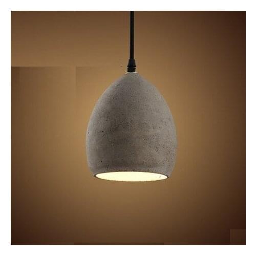 Industrial Loft Style Creative Cement Droplight LED Vintage Pendant Light Fixtures For Dining Room Hanging Lamp Lampara