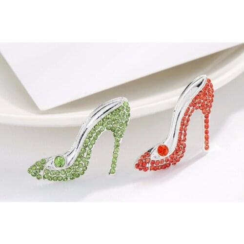 Rhinestone button flatback Invitation for DIY crafts 29*20mm High heels Decorative accessories 100PCS/LOT(BTN-5446)