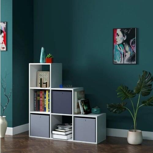 6 Cube Storage Organizer Rack, DIY Storage Bookcase in Living Room, Children’s Room, Bedroom for Toys White