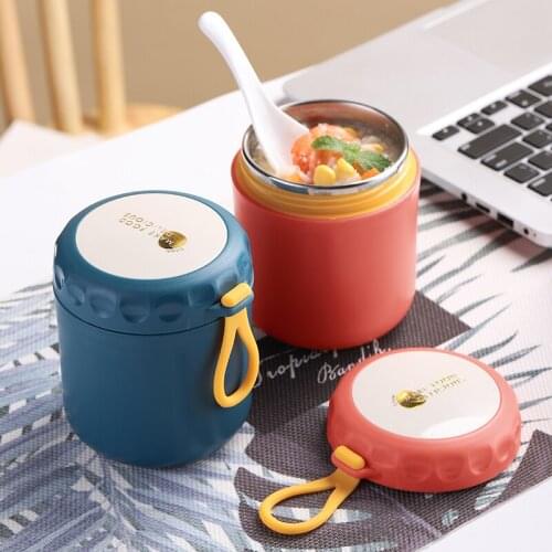 Soup Flask with Spoon Student Lunch Box for Women bento Box For Food boxes stainless steel food container with lid
