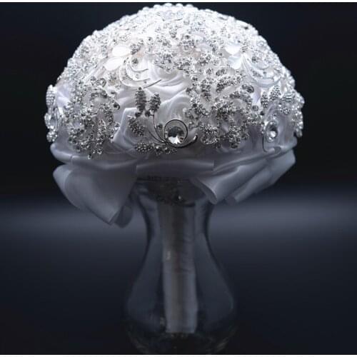 Wedding Bouquets Handmade Flower Rhinestone Bridesmaid Crystal Bridal Wedding Bouquet de mariage Luxury Bouquet for Wedding