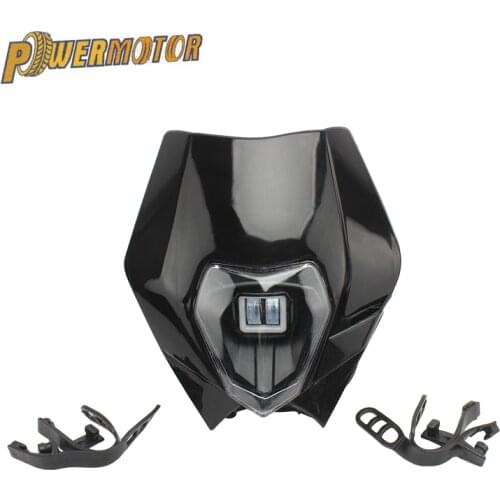 Supermoto LED Headlight Headlamp Head Lamp for EXC EXCF SX SXF XC XCF XCW XCFW 125 150 250 300 350 450 530 MX Dirt Bike Enduro