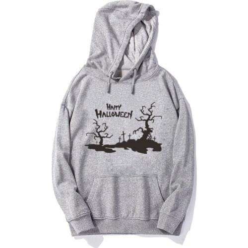 Halloween Harajuku Hoodies for Men Print Hooded Tops Womens Sweatshirt Winter Warm Velvet Thickening Cotton Pullovers Cosplay