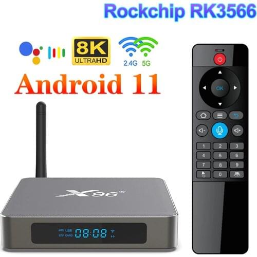 10pcs X96 X6 TV Box Android 11 8GB 128GB Rockchip RK3566 Support 4K 2T2R MIMO Wifi 1000M 4G 64GB 32GB Media Player Set top box