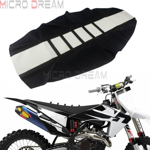 Universal Ribbed Gripper Soft Seat Cover For YAMAHA HONDA SUZUKI KAWASAKI EXC SX TE FE CR KX KXF RM RMZ YZF WRF Enduro Motocross