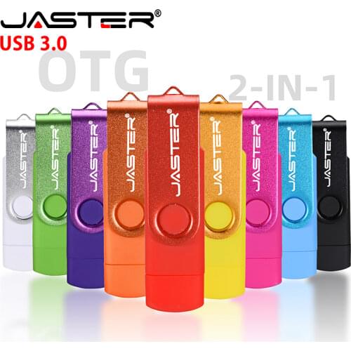 JASTER OTG USB Flash Drive 128GB 64GB High Speed Usb Stick 3.0 Pen Drive 16GB 32GB Memory Stick Pendrive for Android Mobile