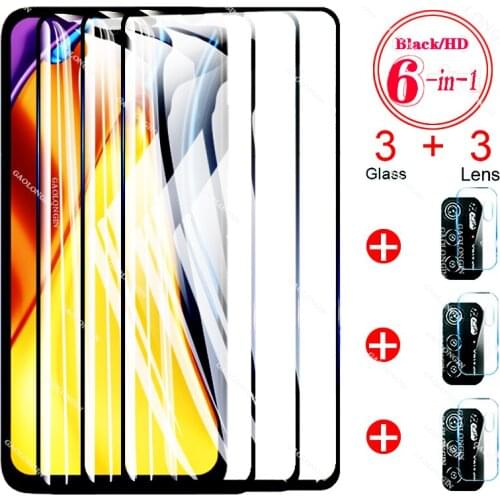 Protective Poco M3 Pro 5G Tempered Glass for Xiaomi Pocophone Pocco X3 Pro NFC F3 Redmi Note 10 9 Pro 10s 9s Screen Protectors