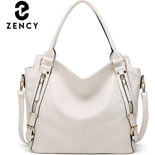 Zency Soft Artificial Leather Handbag 2021 Spring New Luxury Design Womens Shoulder Bags Classic Fashionable Lady Crossbody Bag