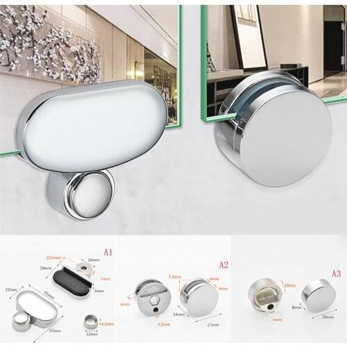 Bathroom Mirror Glass Mirror Hinger Fixed Accessories Advertising Plate Glass Clamp Fixed Clip Mirror Mirror Fixed Fitting