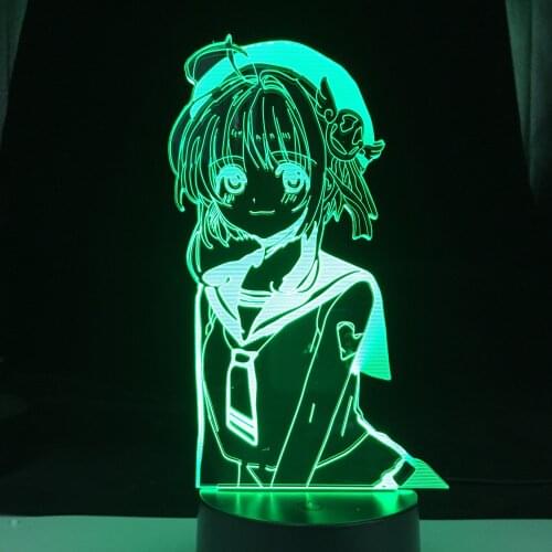 Zero Two Winking Anime Lamp 3d Darling in the Franxx Cool Gaming Room Desktop Setup Light Computer Desk Decoration Backlight