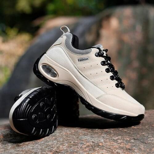 Ladies Hiking Boots Outdoor Walk Climb Ankle Boot Female Air Cushion Mountain Trekking Shoes Women Big Size Comfortable Sneakers